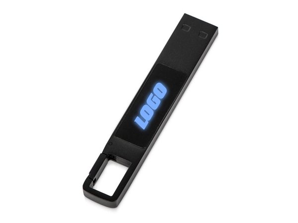 USB 2.0- флешка на 32 Гб c подсветкой логотипа «Hook LED» - USB 2.0- флешка на 32 Гб c подсветкой логотипа «Hook LED»