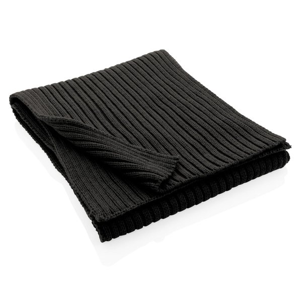 Вязаный шарф Impact из Polylana® AWARE™, 180x25 см - Вязаный шарф Impact из Polylana® AWARE™, 180x25 см