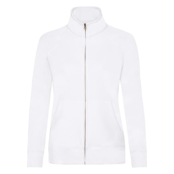 Толстовка женская LADY-FIT SWEAT JACKET 280 - Толстовка "Lady-Fit Sweat Jacket", белый_XL, 75% х/б, 25% п/э, 280 г/м2