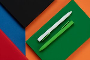 ручка шариковая swiper sq soft touch, зеленая