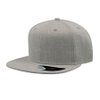 Бейсболка "SNAP BACK", 6 клиньев, серый меланж, 100% п/э,100% х/б, 400 гр/м2, пластиковая застежка
