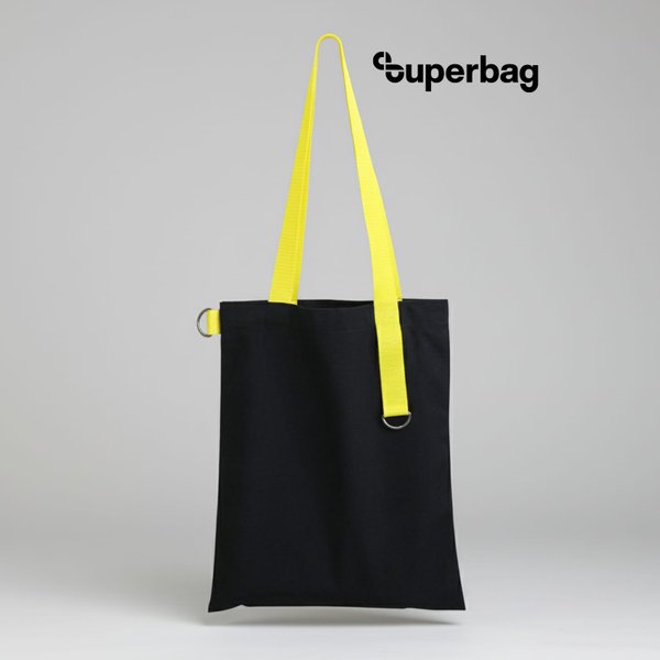 Шоппер Superbag black - Шоппер Superbag black (чёрный с жёлтым)