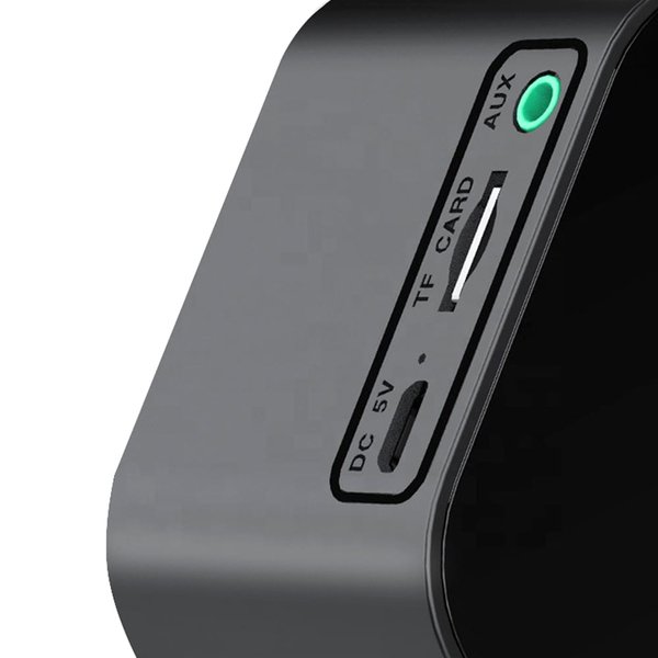 Часы-метеостанция Allora с Bluetooth колонкой функцией Hands free, черные - Часы-метеостанция Allora с Bluetooth колонкой функцией Hands free, черные