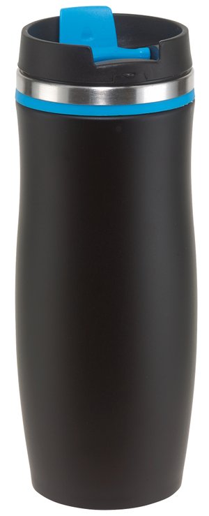 термокружка dark crema, черный, синий