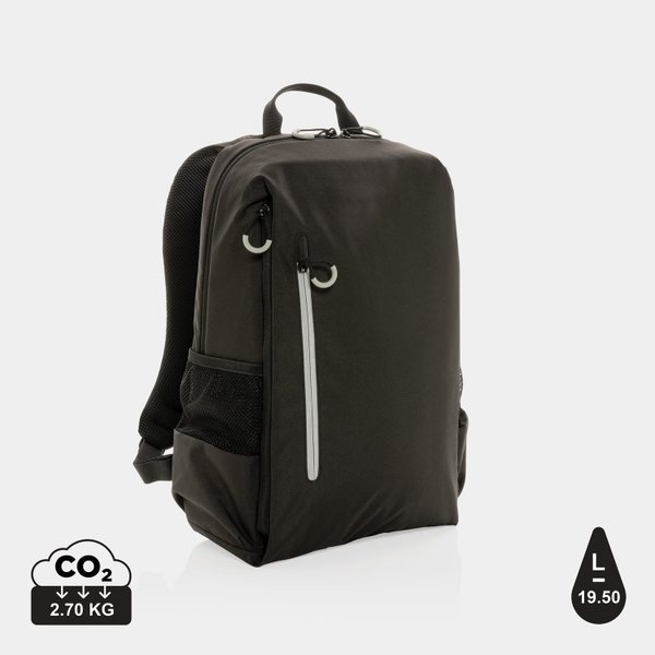 Рюкзак для ноутбука Impact Lima из rPET AWARETM, RFID, 15.6" - Рюкзак для ноутбука Impact Lima из rPET AWARETM, RFID, 15.6"