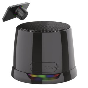 магнитная беспроводная bluetooth колонка-подставка wave 5w, черная