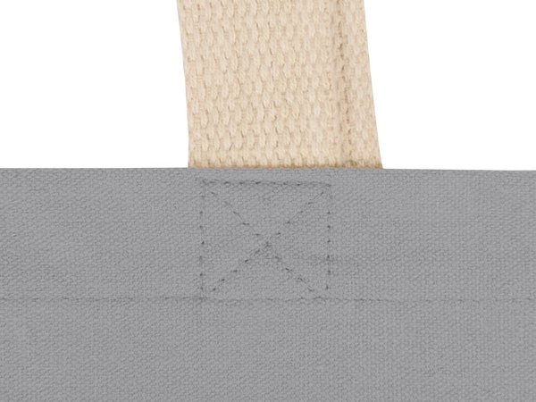 Сумка для шопинга «Steady» хлопковая с парусиновыми ручками, 260 г/м2 - Сумка для шопинга «Steady» хлопковая с парусиновыми ручками, 260 г/м2