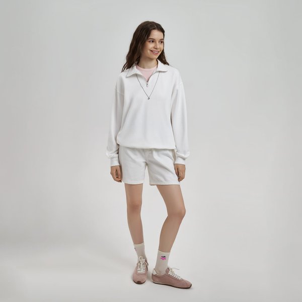 Толстовка на молнии унисекс Флоу (Flow), белая, размер 5XL/6XL