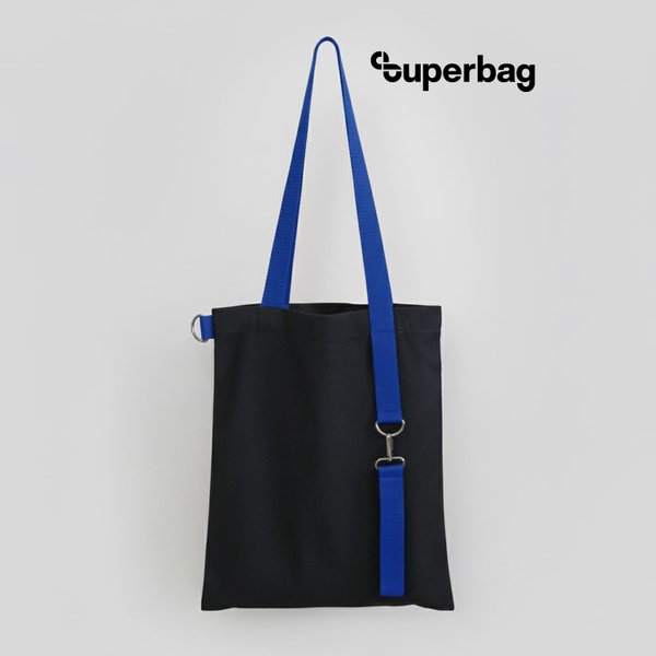 Шоппер Superbag black с ремувкой 4sb - Шоппер Superbag black с ремувкой 4sb (чёрный с синим)