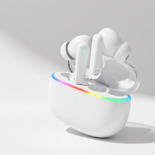 Наушники беспроводные Bluetooth Praise, белые - Наушники беспроводные Bluetooth Praise, белые