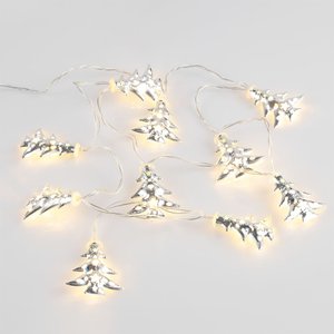 светодиодная гирлянда silver lights, серебристая