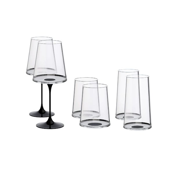 Хрустальный бокал для красного вина на магните Trebonn SplitGlass, 2 шт, 450 мл - Хрустальный бокал для красного вина на магните Trebonn SplitGlass, 2 шт, 450 мл
