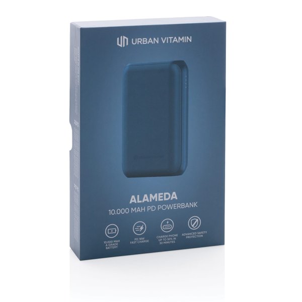 Внешний аккумулятор Urban Vitamin Alameda с быстрой зарядкой PD, 18 Вт, 10000 мАч - Внешний аккумулятор Urban Vitamin Alameda с быстрой зарядкой PD, 18 Вт, 10000 мАч