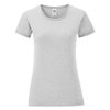 Футболка "Ladies Iconic", серый меланж, S, 97% х/б, 3% полиэcтер, 150г/м2