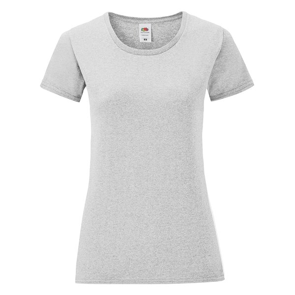 Футболка женская LADIES ICONIC 145 - Футболка "Ladies Iconic", серый меланж, S, 97% х/б, 3% полиэcтер, 150г/м2