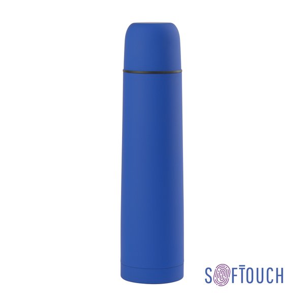 Термос "Родос", покрытие soft touch, 1 л. - Термос "Родос", покрытие soft touch, 1 л. синий