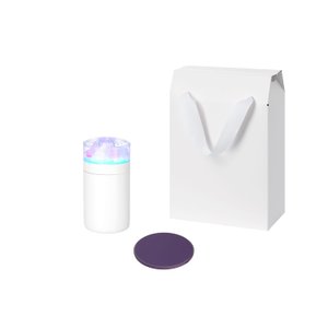 подарочный набор кристалл, аурис (crystal, auris), фиолетовый (увлажнитель воздуха, зарядное устройство)
