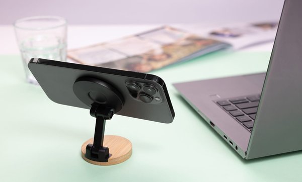 Подставка для телефона Magmount из бамбука и переработанного пластика RCS - Подставка для телефона Magmount из бамбука и переработанного пластика RCS