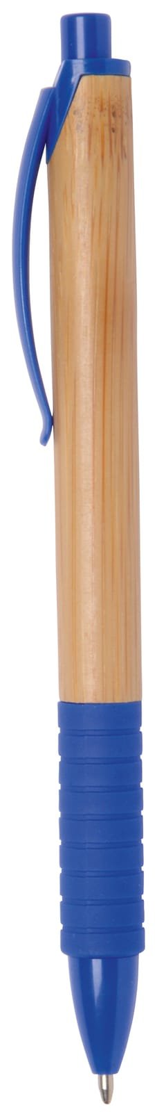Ручка шариковая BAMBOO RUBBER, синяя - Ручка шариковая BAMBOO RUBBER, синяя