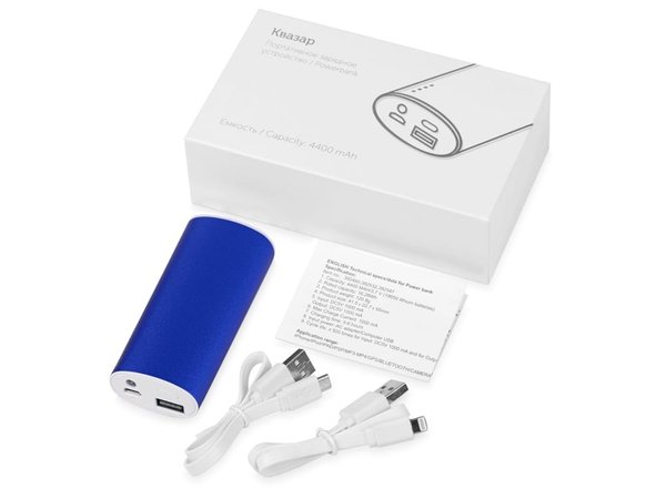Внешний аккумулятор «Квазар», 4400 mAh - Внешний аккумулятор «Квазар», 4400 mAh