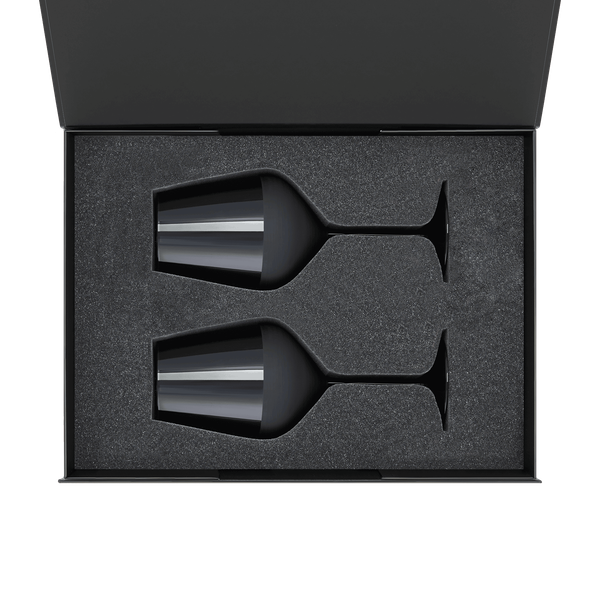 Подарочный набор 2 бокала для вина Блэк Эдишн (Black edition) в черной коробке