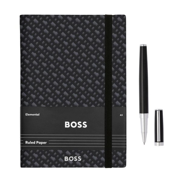 Набор HUGO BOSS (роллерная ручка и блокнот A5) - Набор HUGO BOSS (роллерная ручка и блокнот A5)