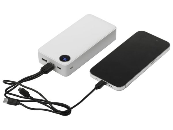 Внешний аккумулятор «Mild Pro» c быстрой зарядкой QC/PD, soft-touch, 20 000 mAh - Внешний аккумулятор «Mild Pro» c быстрой зарядкой QC/PD, soft-touch, 20 000 mAh