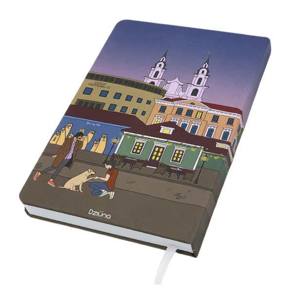 Записная книжка A5 Dziuna - Записная книжка A5 Dziuna Зыбицкая в клетку 15 x 21 см