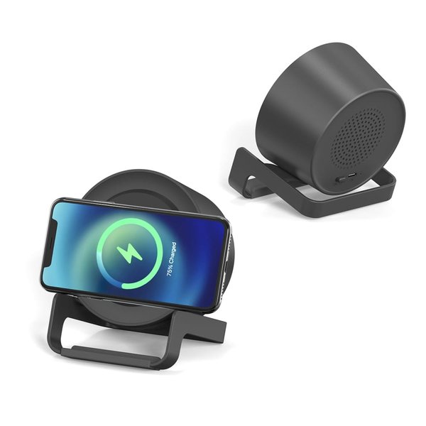 Беспроводная Bluetooth колонка U-Tone - Беспроводная Bluetooth колонка U-Tone c функцией беспроводной зарядки, черный