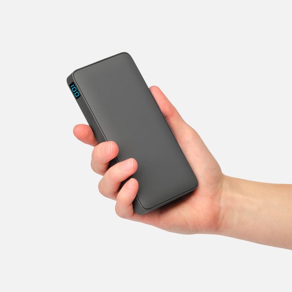 Внешний аккумулятор с подсветкой Анкор Плюс PD (Ancor PD Plus) 10000 mAh, серый