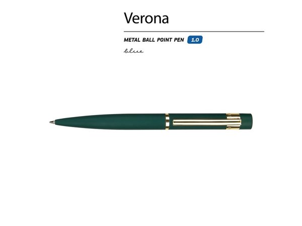 Ручка металлическая шариковая «Verona», софт-тач - Ручка металлическая шариковая «Verona», софт-тач