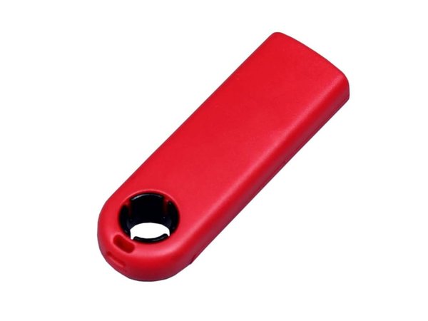 USB 3.0- флешка промо на 64 Гб прямоугольной формы, выдвижной механизм - USB 3.0- флешка промо на 64 Гб прямоугольной формы, выдвижной механизм