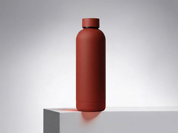 Вакуумная термобутылка с медной изоляцией «Cask», soft-touch, 500 мл - Вакуумная термобутылка с медной изоляцией «Cask», soft-touch, 500 мл
