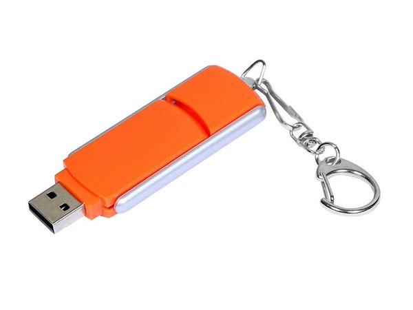 USB 3.0- флешка промо на 32 Гб с прямоугольной формы с выдвижным механизмом - USB 3.0- флешка промо на 32 Гб с прямоугольной формы с выдвижным механизмом