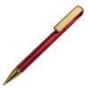 Ручка шариковая GLOSSY GOLD, красный металлик/золотой, пластик, металл