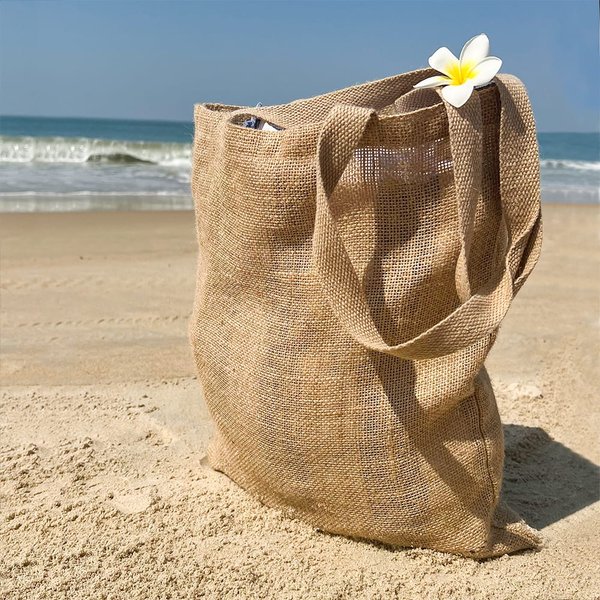 Сумка хозяйственная Bagsy Jute 270 г/м2, бежевая - Сумка хозяйственная Bagsy Jute 270 г/м2, бежевая