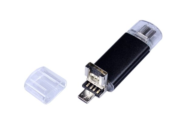 USB 2.0/micro USB/Type-C- флешка на 64 Гб - USB 2.0/micro USB/Type-C- флешка на 64 Гб