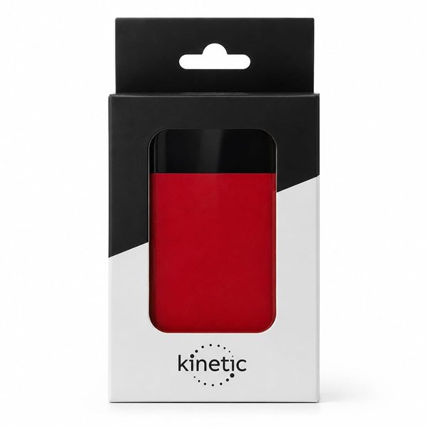 Внешний аккумулятор в металлическом корпусе Apria, 10000 mAh - Внешний аккумулятор в металлическом корпусе Apria, 10000 mAh, красный