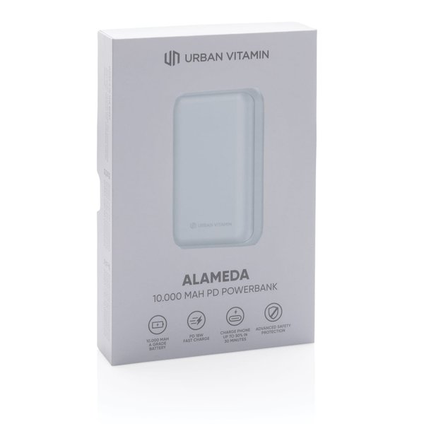 Внешний аккумулятор Urban Vitamin Alameda с быстрой зарядкой PD, 18 Вт, 10000 мАч - Внешний аккумулятор Urban Vitamin Alameda с быстрой зарядкой PD, 18 Вт, 10000 мАч