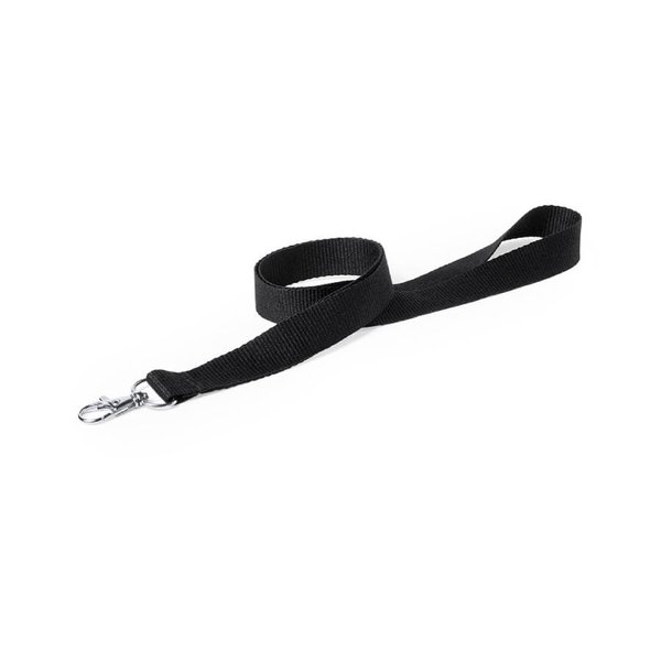 Ланъярд NECK, белый, полиэстер, 2х50 см - Ланъярд NECK, черный, полиэстер, 2х50 см