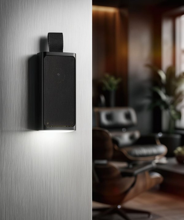 Bluetooth колонка "Vibe" 5Вт с фонариком и магнитным креплением - Bluetooth колонка "Vibe" 5Вт с фонариком и магнитным креплением черный