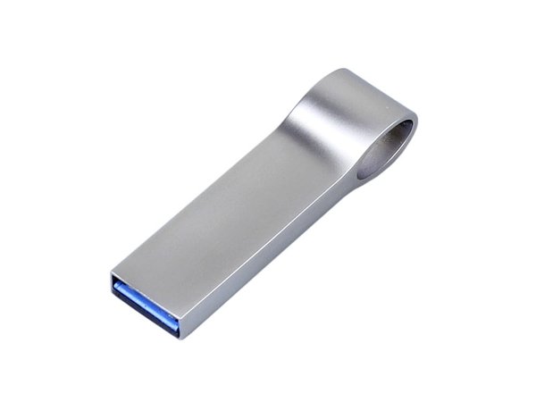 USB 2.0-флешка на 32 Гб с мини чипом и боковым отверстием для цепочки - USB 2.0-флешка на 32 Гб с мини чипом и боковым отверстием для цепочки