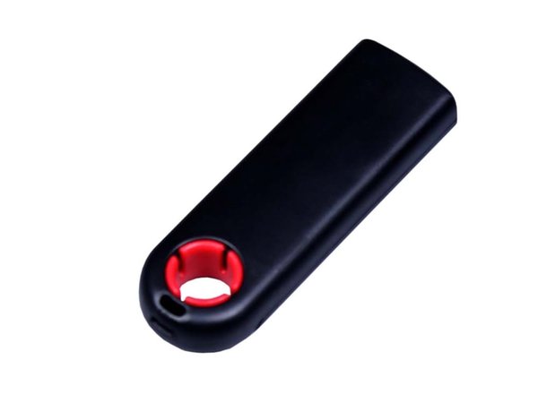 USB 2.0- флешка промо на 16 Гб прямоугольной формы, выдвижной механизм - USB 2.0- флешка промо на 16 Гб прямоугольной формы, выдвижной механизм