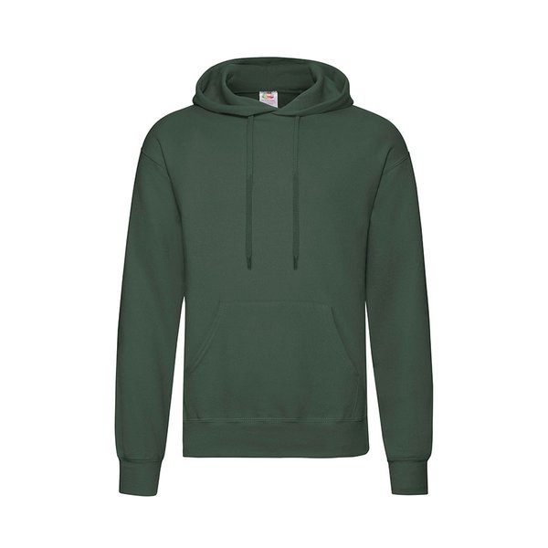 Толстовка с начесом CLASSIC HOODED SWEAT 280 - Толстовка мужская "Hooded Sweat", темно-зеленый_L, 80% х/б, 20% п/э, 280 г/м2