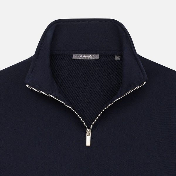 Толстовка на молнии унисекс Флоу (Flow), темно-синяя, размер 5XL/6XL