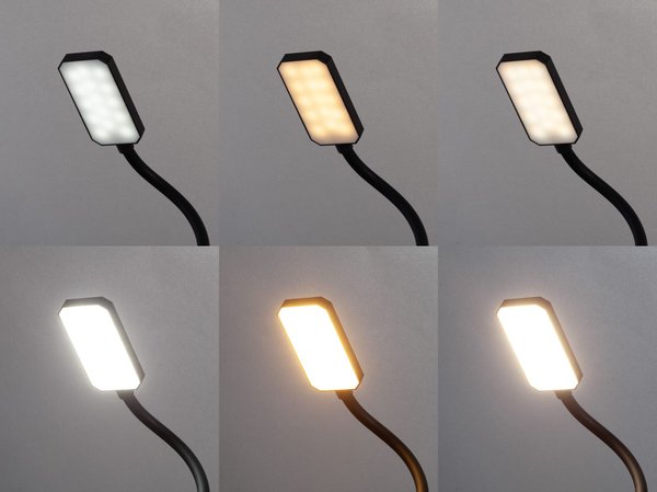 Лампа "Smart Flex" с беспроводным 3в1 (15W) ЗУ с MagSafe, часами, карандашницей и подсветкой логотипа - Лампа "Smart Flex" с беспроводным 3в1 (15W) ЗУ с MagSafe, часами, карандашницей и подсветкой логотипа черный