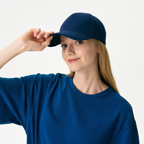 Бейсболка Фит (Fit), 5 клиньев, синий