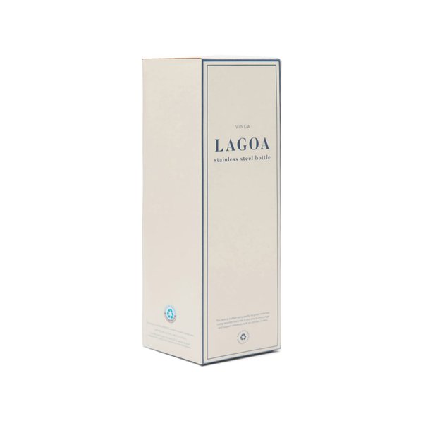 Термобутылка VINGA Lagoa из нержавеющей стали RCS SS, 600 мл - Термобутылка VINGA Lagoa из нержавеющей стали RCS SS, 600 мл