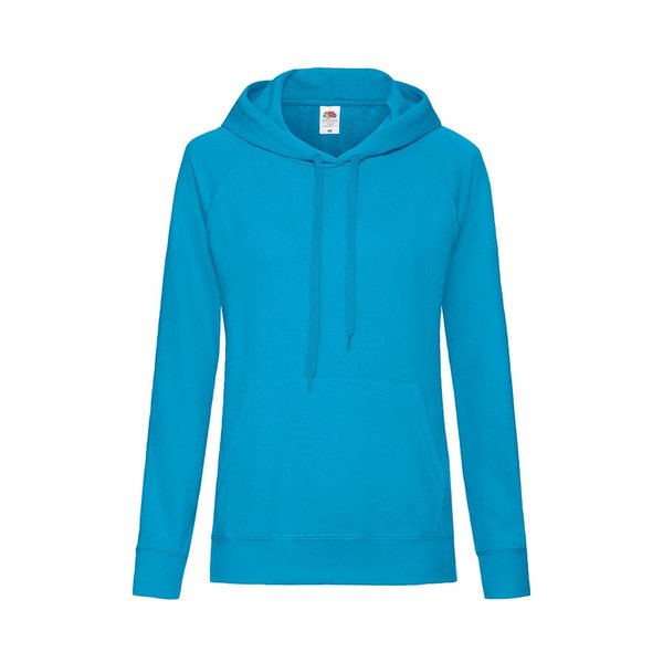 Толстовка женская без начеса LIGHTWEIGH HOODED SWEAT 240 - Толстовка женская "LIGHTWEIGHT", ультрамарин_S, 80% хлопок, 20% полиэстер, 240 г/м2