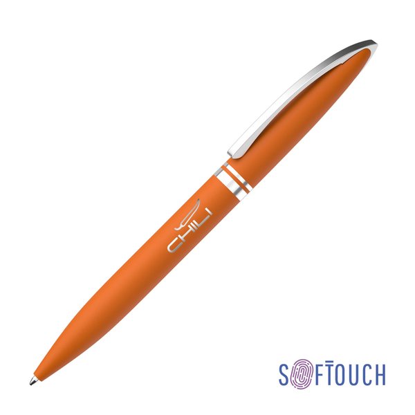 Ручка шариковая "Rocket", покрытие soft touch - Ручка шариковая "Rocket", покрытие soft touch оранжевый